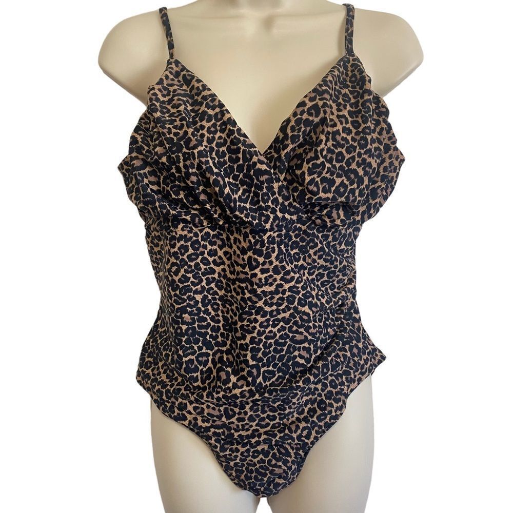 CAMI INTERNATIONAL Leopard Print One Piece Swimsuit